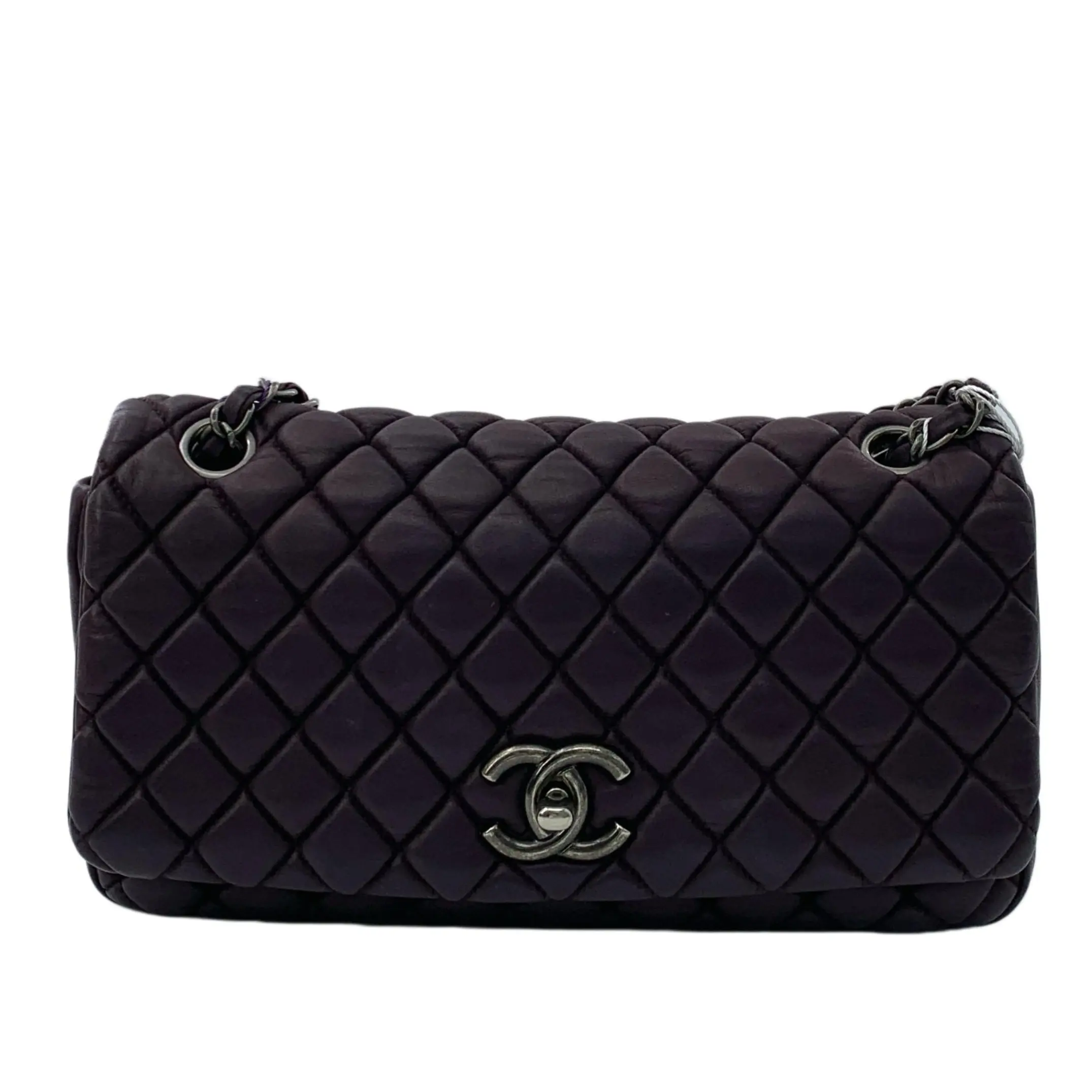 Pre-owned CHANEL Leather Shoulder Bags CALUXB New Bubble Flap Bag