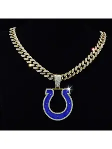 Indianapolis Colts team necklace pendant fan accessory for men and women, versatile style