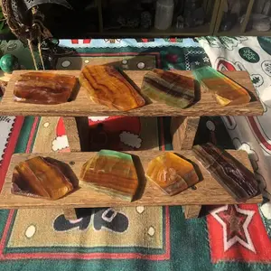 Natural Crystal Candy Flourite Slice Collection