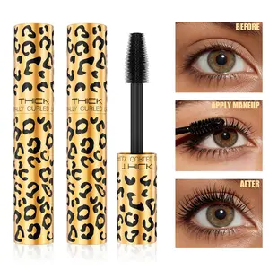 Hellokiss 2pcs Leopard Print Mascara, Long Lasting Waterproof Smooth Application, Volumizing Curl No Smudge