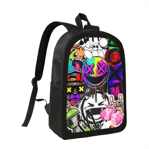 Anime Backpack with Fade-Resistant Graphics - High Quality School Bag, Multiple Compartments & Padded Strap - for Teens, College, Cosplay - Stylish Japanese Animation Backpack