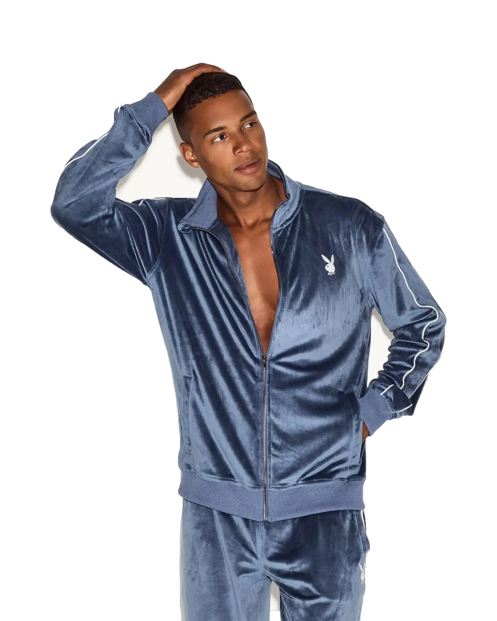 Playboy Men's Velour Jacket
