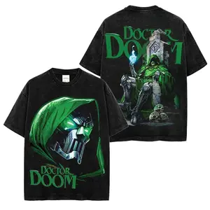 Doctor Doom Premium Acid Washed T-Shirt, Victor Von Doom Shirt, Latveria King Shirt, Character Comics Fans Shirt, Superhero Washed Shirt, Comic Book Fans T-Shirt, Superhero Graphic Tee 7S8