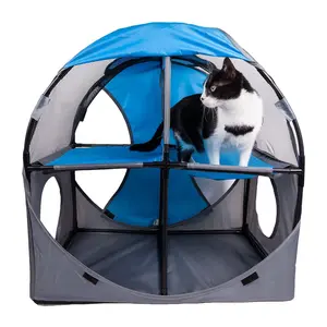 Pet Life Kitty Play Obstacle Travel Soft Folding Pet Cat Hous