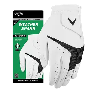 Callaway Golf Weather Spann Women's Golf Glove in White | Size: Large