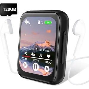 128GB MP3 Player with  5.3, Portable Digital Lossless  Player with -in Speaker, 2.0 in Full  Screen, HiFi Sound, FM Radio, Voice Recorder, Earphones Included