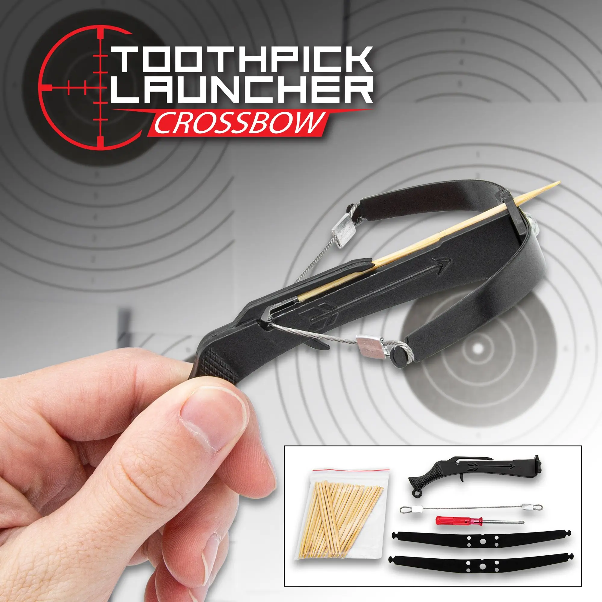 Toothpick Launcher Crossbow, Sturdy Compact Durable Powerful Small-Size Archery Leisure & Outdoor Recreation Equipment