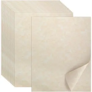 70PCS Certificate Paper, 8.5 x 11 in Parchment Printer Paper, Double-Sided Stationery Paper for Resumes, Diplomas, Award, Art, Craft, Certificate Antique