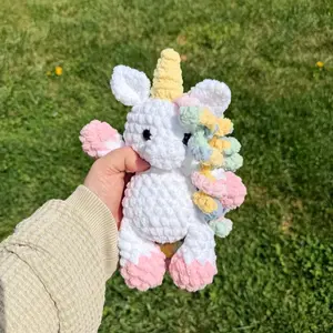 Lula the Unicorn Crochet Amigurumi Low Sew Mythical Creature for Crochet Lovers and Enthusiasts