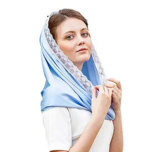 Lace Shawl for Woman Summer Outdoor Church Prayer Scarf for Lady Taking Photo