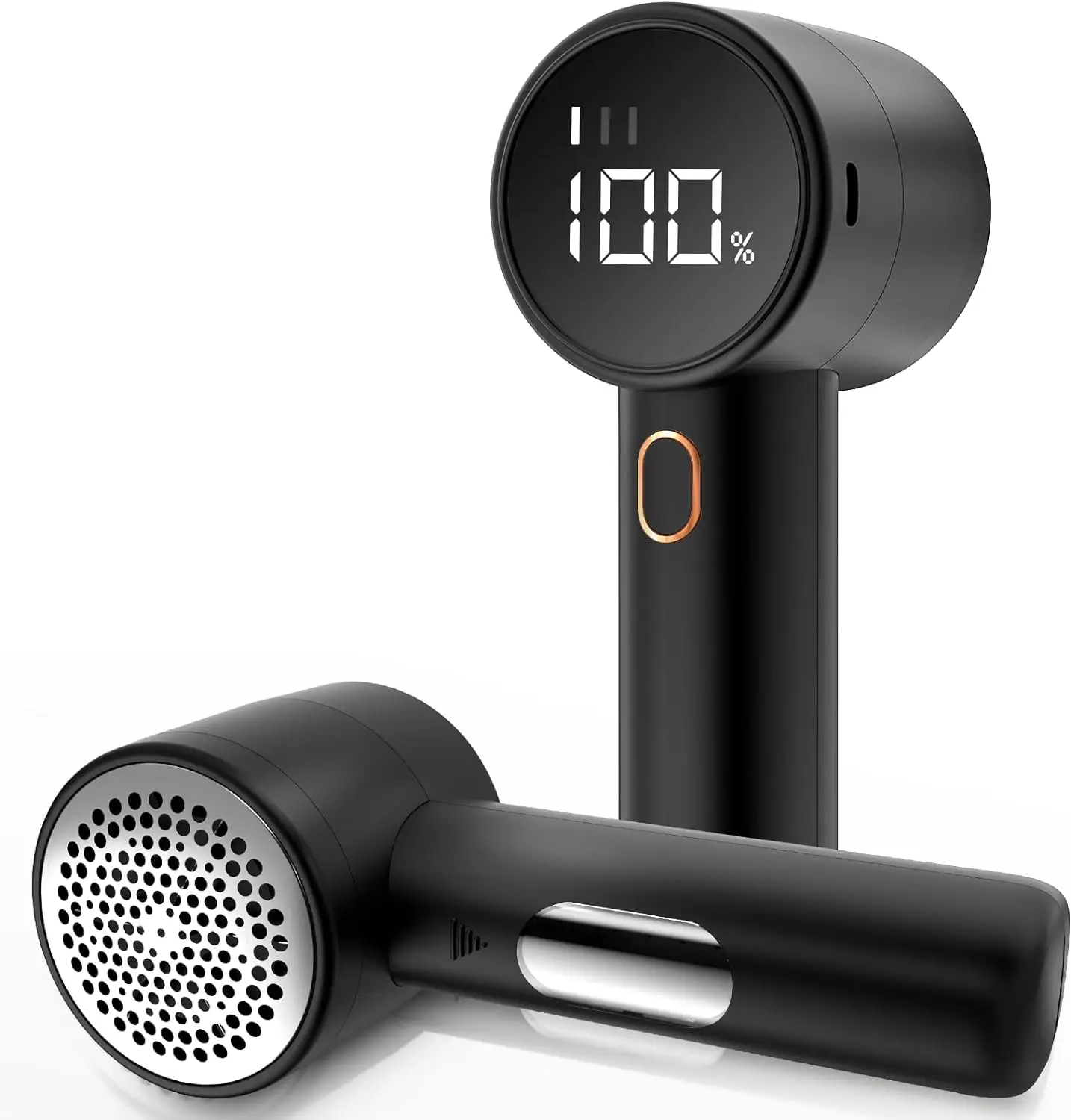 Electric fabric shaver, portable hair remover, pet home, rechargeable, lint collection container, LED digital display, 6-blade blade, safety lock, 3 s