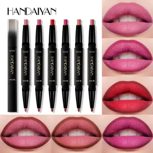 Handaiyan Lip Liner Pencil Lip Crayon Matte Waterproof Easy Color Application, Long-Lasting Precision Lip Makeup Tool for Daily Use Lipliner