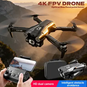 Dual Camera Remote Control Airplane Toy, Flight Airplane Is Equipped With Light Flow Positioning, Intelligent Obstacle Avoidance, 150° Adjustment Electric Adjustment Camera, One-click Start/Landing, Outdoor Flight Toy