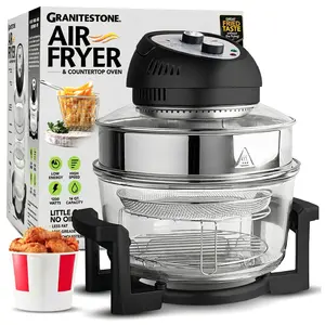 Granitestone 16 Quart Extra Large Air Fryer - Oil-Less Crispy Cooking for Healthier Meals