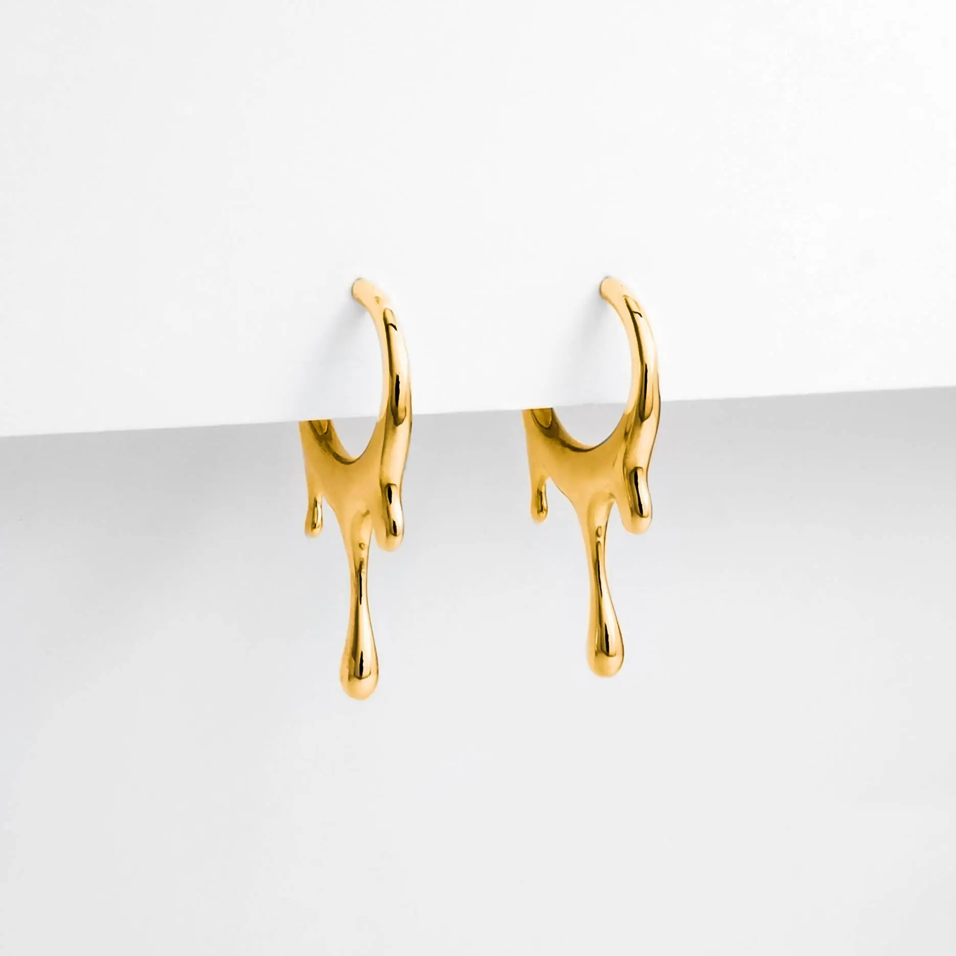 Dripping Circular XS Hoop Earrings