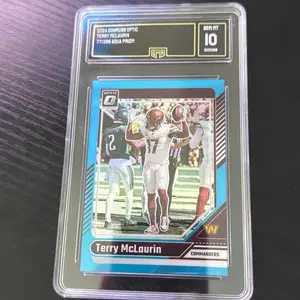 Terry McLaurin Aqua Prizm /299 Gem Mint 10