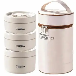 Portable Insulated Set, 1 Set Thermal Lunch Box with Insulated Bag, Stackable Lunch Container Set for Adults & Teens, Food Container for Home, Office and Travel, Kitchenware