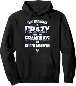 Grandma Crazy for Keider Montero Detroit Baseball MLBPA Pullover Hoodie
