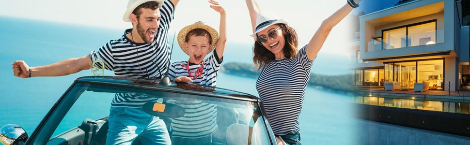 Ortis 7-Day Programmable in-Wall Timer Switch, Blue Backlight, Auto On/Off at Sunrise/Sunset, 3 Operating Modes and 7 Custom Schedules, Compatible with Fans and Motors, Neutral Wire Required