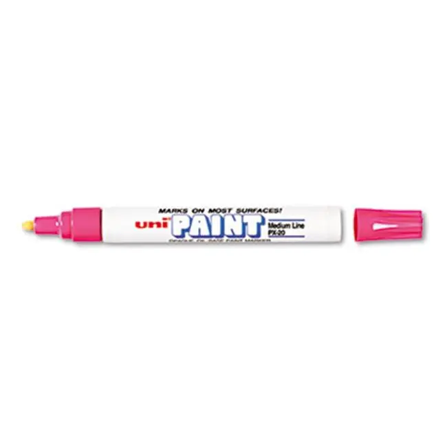 212 MAIN Sanford uni-Paint Permanent Oil Marker, Medium Point, Medium Line, Pink, Weatherproof Oil-Based Ink, Opaque Finish for DIY Scrapbooking & Stamping