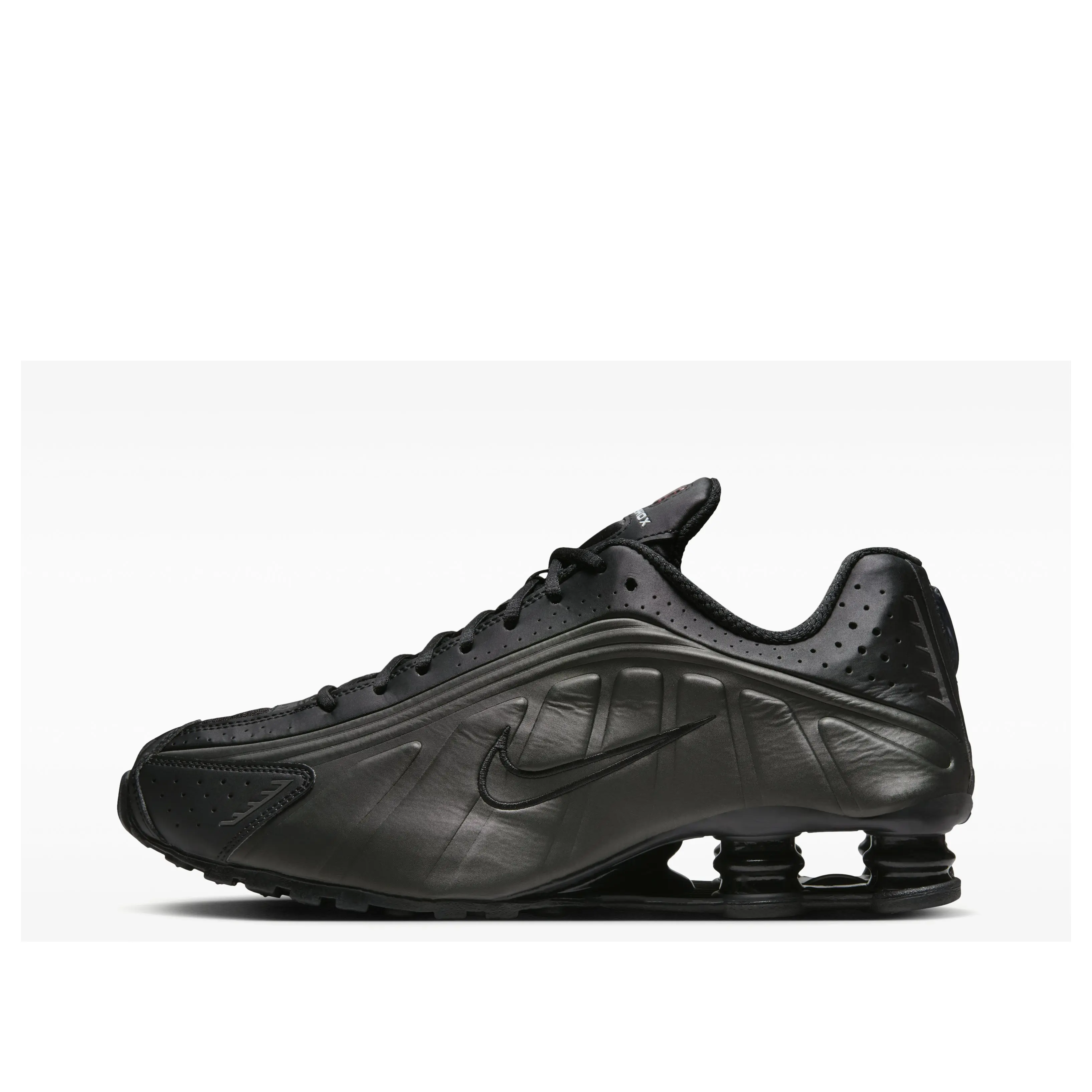 Men's Nike Shox R4 'Black Bright Crimson' HQ1988-001 Running Sneaker trainer Sports  Athletic Closed Runner Training Footwear Casual