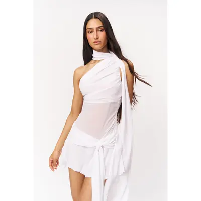 koemi sheer panel dress in black guizio GUIZIO KOEMI SHEER PANEL DRESS - P25421W168BLACK