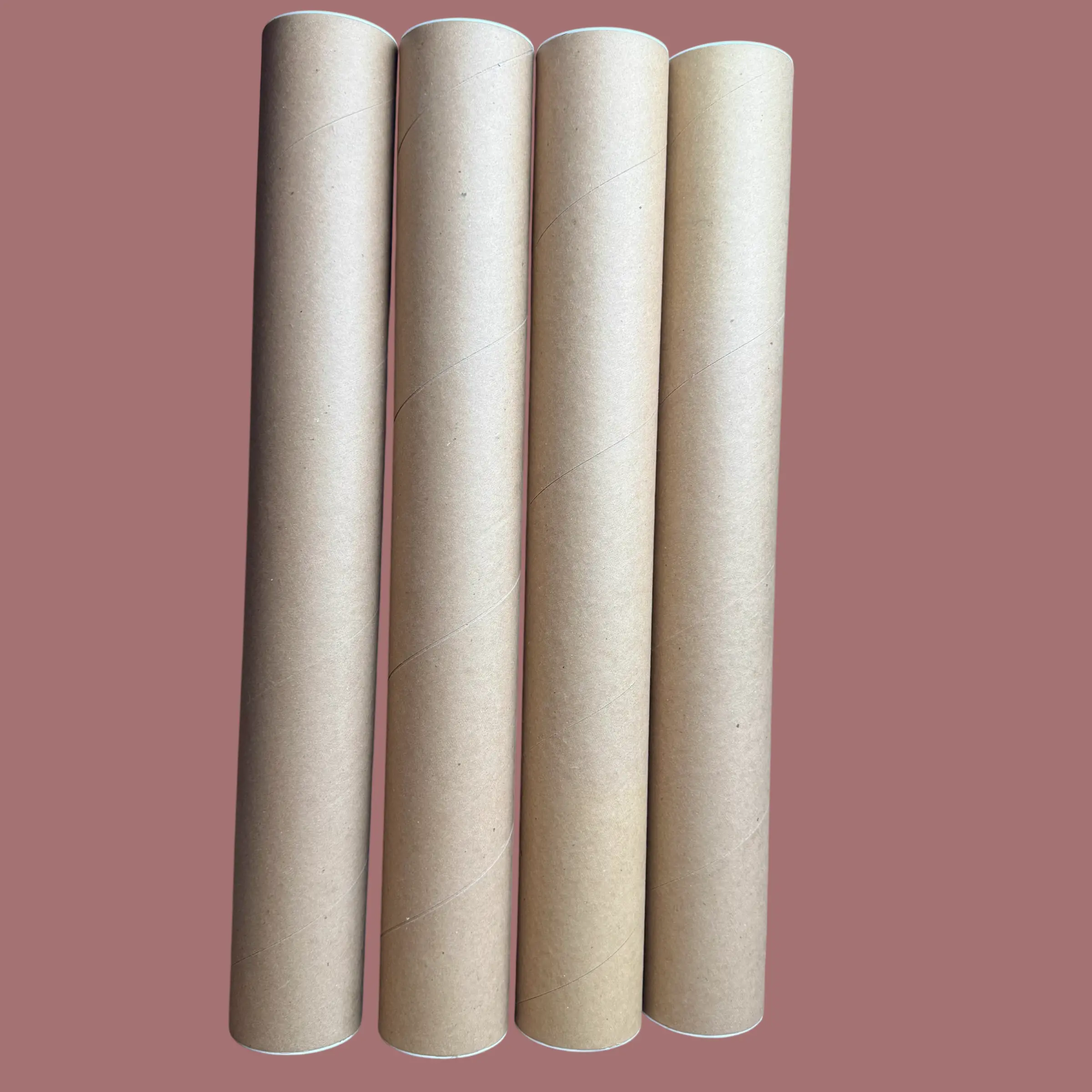 Kraft Cardboard Mailing Tubes with Plastic Caps, 3 x 23 Inches, Brown, for Shipping Posters, Mult Pack, Pre Owned Good