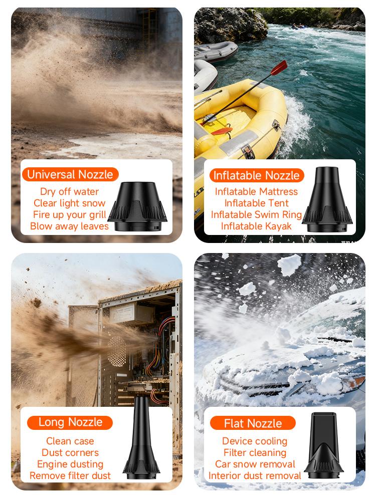 150g High- Pressure Turbo Blower, Designed for Deep Car Detailing, 150000 RPM Brushless Motor. Instantly Cleans AC Vents, Seat Crevices, Engine Bays and Removes Snow. Portable On- the-Go Tool, More Professional Than a Hair Dryer Deep Cleaning