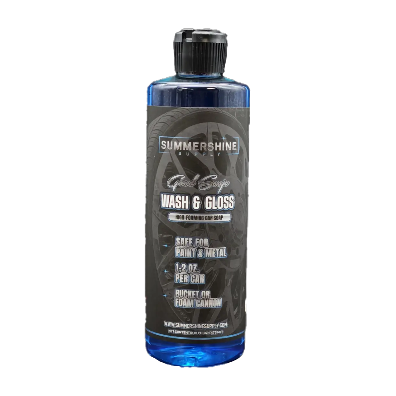 SummerShine Supply Good Soap Wash & Gloss Car Cleaning Agent - For Automotive Paint Care, Clean and Shiny Vehicle Maintenance