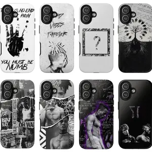 8 Styles XXX TENTACION Tribute Rapper Phone Case, Rapper Album Phone Case, Case for Iphone