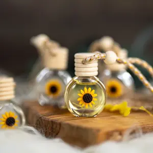 SunFlower Car Diffuser,Air Freshener,Cute Flower Design Car accessories for women ,Hanging Diffuser , Luxury/ Spring/Summer Car Diffuser