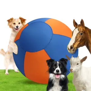 [HansenPet] Interactive Dog Herding Ball, Durable Bite-Resistant Inflatable Ball for Border Collies & High-Energy Dogs, Outdoor Training Toy 
