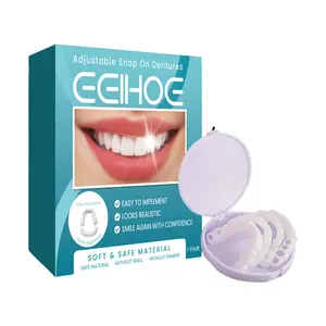 EELHOE adjustable snap-on dentures temporary fillings gap filling correction teeth denture kit Whitening Adjustable Snap-On
