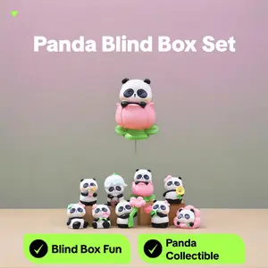 Floral Panda Chubby Blind Toys Blind Bag