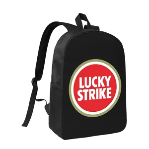 LUCKY STRIKE,Classic  Backpack, Durable, Water-Resistant Backpack with Adjustable Shoulder Straps, Black，Student backpack