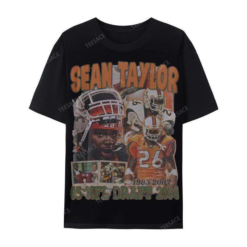 Sean Taylor Casual Short Sleeve T-Shirt, Gift For Fan, Gift For Her, Gift For Him