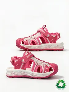 Sport Sandals, Girls' Beach Shoes, Comfortable Breathable Easy Wear, Boys' Shower Shoes, Textile Upper, Rubber Sole