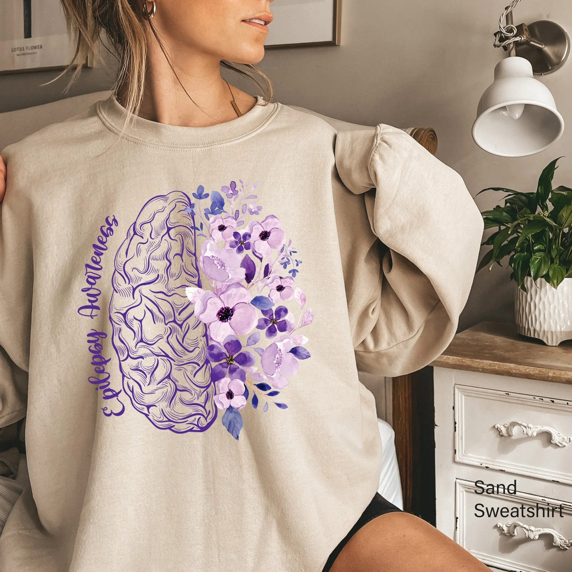 Epilepsy Awareness Shirt, Mental Health Sweatshirt, Women's Neurodiversity Shirt, Pink Ribbon Shirt, Motivational Gifts For Epilepsy, E5868