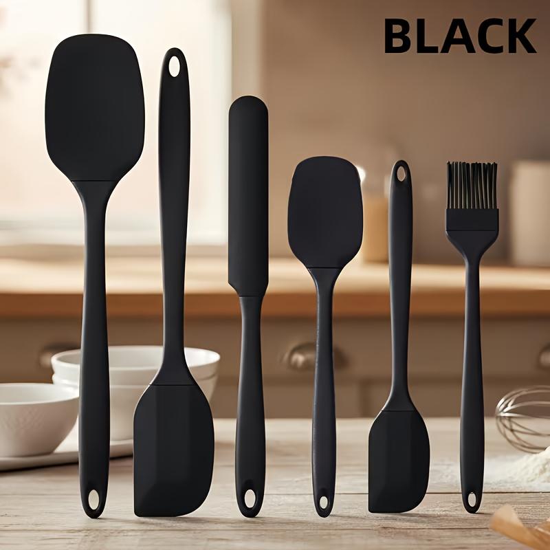 6pcs FOOD-GRADE SILICONE Baking and Cooking Tool Set - High-Temperature Resistant Spatula and Brush Combo, Easy-to-Clean Multifunctional Kitchen Utensils,