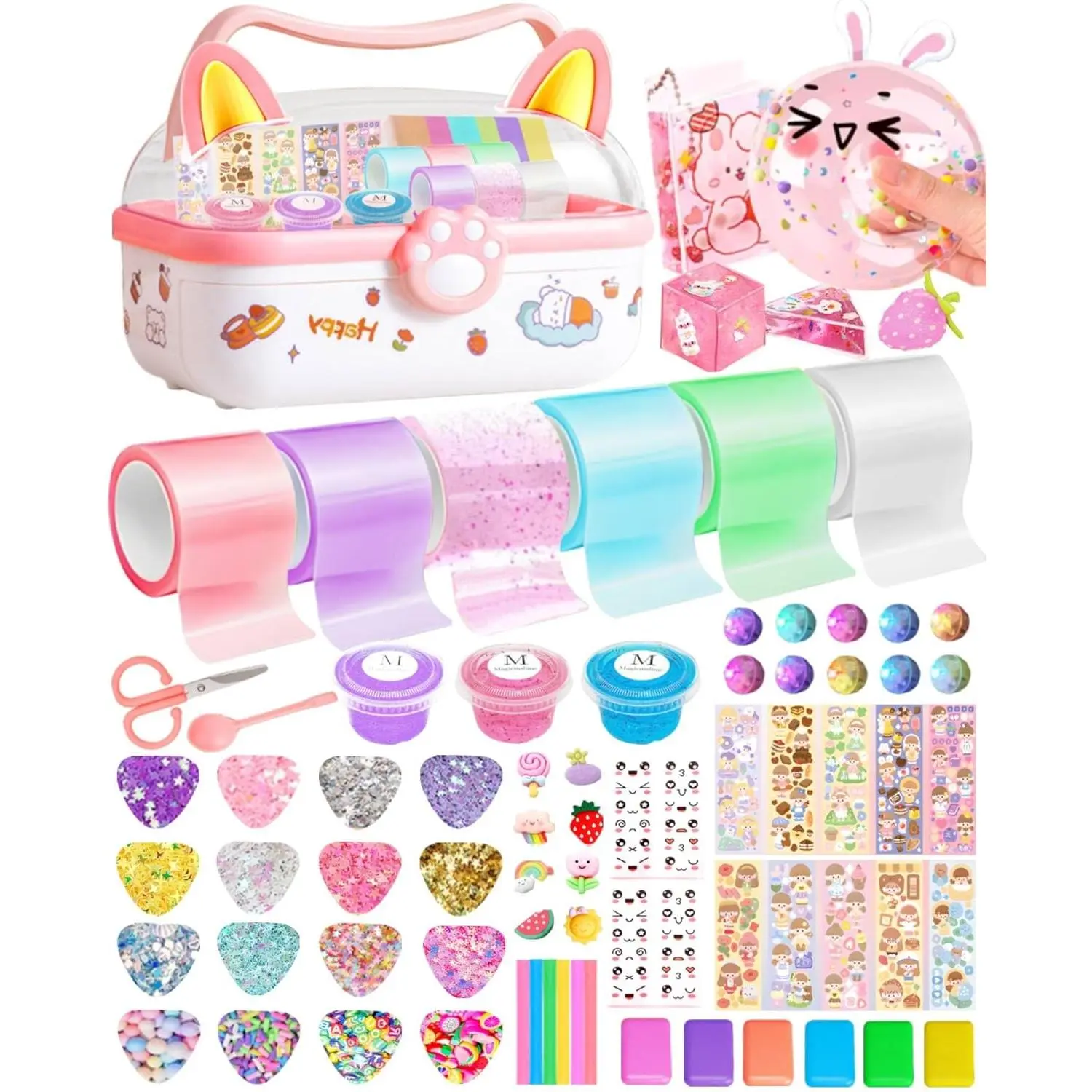 Nano Tape Bubble Kit for Kids with Box, Squishy Maker Making Kit, Nano Tape Bubbles, Toys for Girls with Step-by-Step Video Tutorials toy  firkids