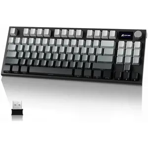 ATTACK SHARK K86 Wireless Mechanical Gaming Keyboard 75% Wireless Mechanical Keyboard with TFT Color Display & Knob Computer Keyboard