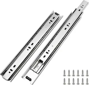 LONTAN Side-Mount Drawer Slides - Standard Full Extension, Heavy-Duty Ball Bearing