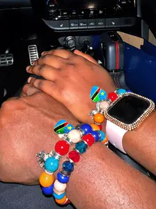 Congo Tanzania Bead Bracelet Dark Mix