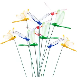 12 Pieces Dragonfly Stakes Garden Decor Dragonflies for Crafts Dragon Fly Decorative Stake