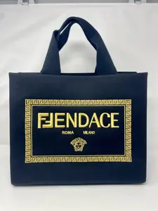 Pre-owned FENDI Canvas Tote Bags x Versace Fendace Sunshine Tote
