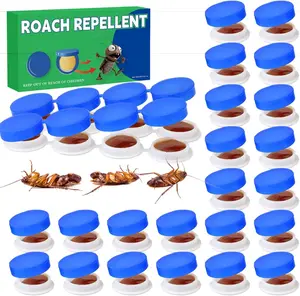 32PCS Roach Bait & Killer, Roach and Gel for Roach Nest Elimination of Indoor Infestations, Effective Solution for Small to Large Cockroaches, Easy to Use, Ideal for Hidden Areas Kitchen Pack