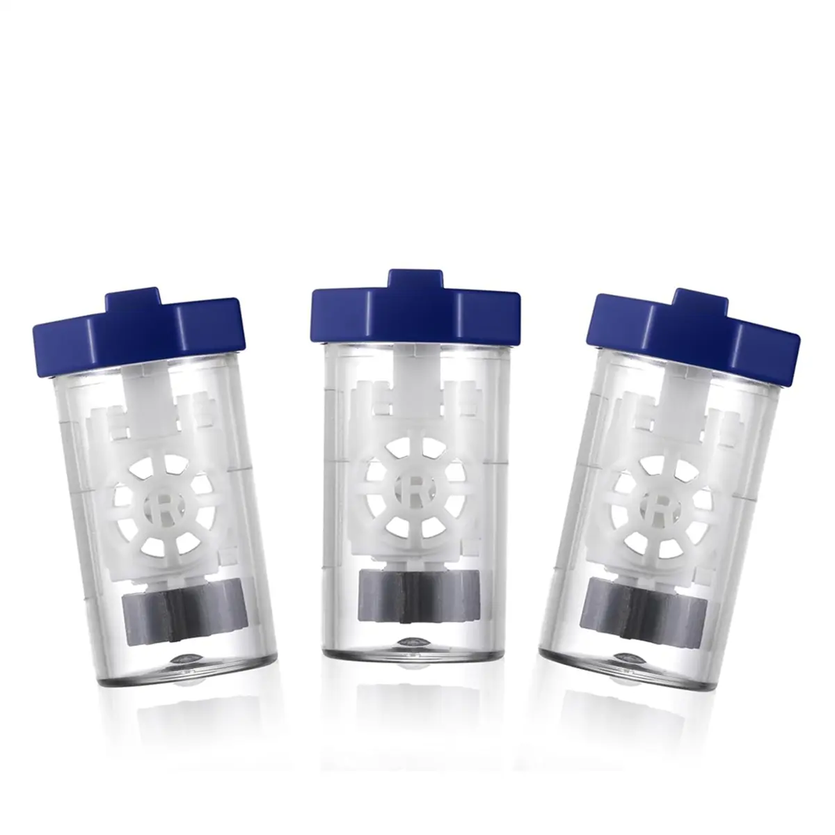 3-Pack Transparent Plastic Hydrogen Peroxide Contact Lens Case with Basket, Neutralizer Disc & Contact Lens Cleaner, Lightweight Portable Gym Bag Accessory for Travel, Sports Use