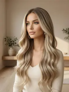 Elegant Women's Wavy Wig, Loose Wave Wigs, Natural Look, Comfortable Touch, Multiple Styles, Ideal for Daily Wear, Parties, Cosplay, Halloween, Christmas