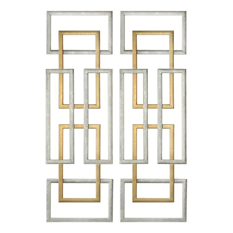Aerin Metal Wall Panels, S/2