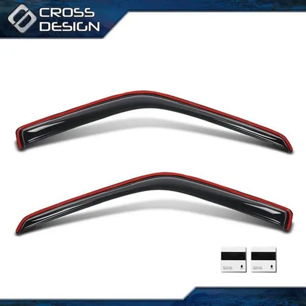 CROSSDESIGN AVS In-Channel Sun Side Window Deflectors & Visors, Set of 2 Easy-Install Automotive Auto Accessories for 1987-1997 Nissan Pathfinder/Pickup Exterior Parts, Accessories For Car